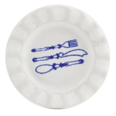 Spoon Knife Fork Pattern Ceramic Cabinet Knobs